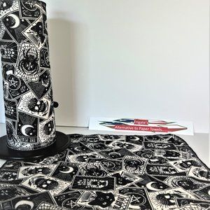 Halloween-Fall Reusable PaperLess Towels 1 Ply 12-12x15" Cleaning Cloth